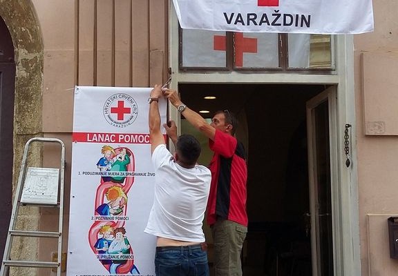 Varaždin - dežurstvo članova GIT-a Varaždin za pružanje prve pomoći na Špancirfestu