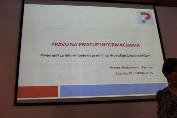 Edukacija o pravu na pristup informacijama za djelatnike društava HCK